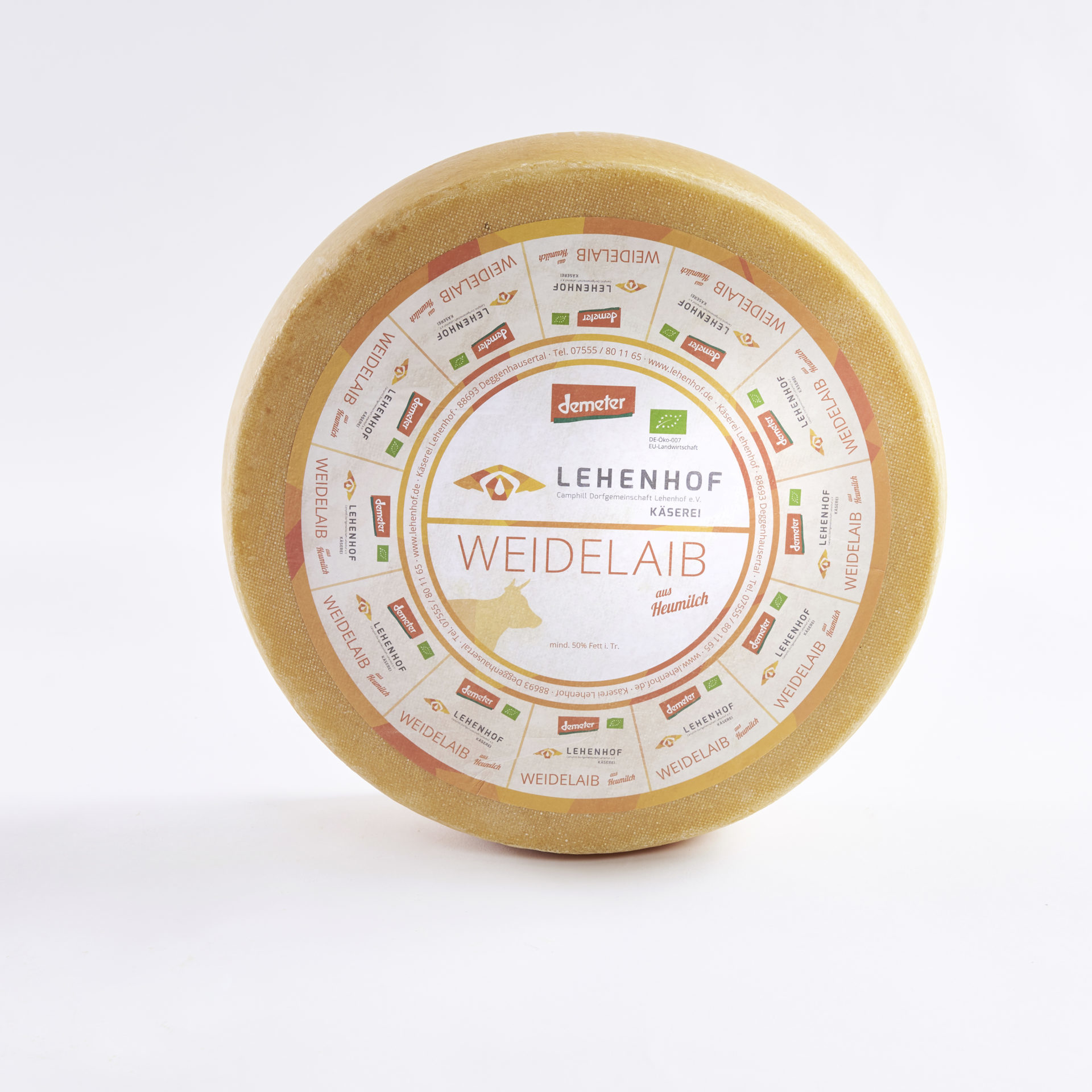 Lehenhof Produkt Käse Weidelaib